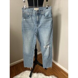 NWOT Madewell The Perfect Vintage Jeans size 28 Distressed Raw Hem